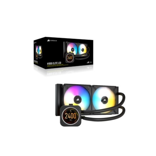 Система жидкостного охлаждения CORSAIR iCUE H100i Elite LCD Display