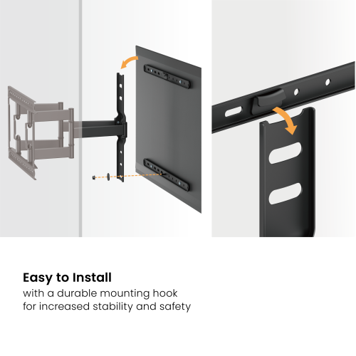 Ultra-Slim Full-Motion TV Wall Mount