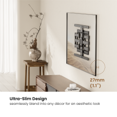 Ultra-Slim Full-Motion TV Wall Mount