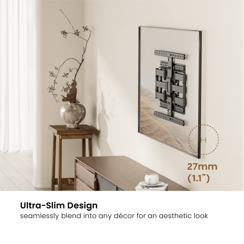 Ultra-Slim Full-Motion TV Wall Mount