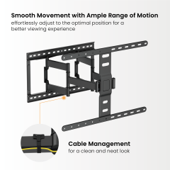Ultra-Slim Full-Motion TV Wall Mount
