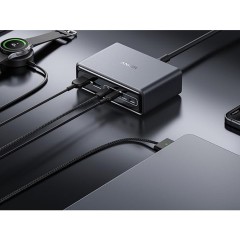 Wall charger Anker Prime 200W (4×USB-C + 2×USB-A) — gray.