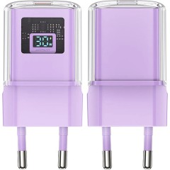 Сетевое зарядное устройство Acefast A53 серии Sparkling с PD 30W GaN (фиолетовое)