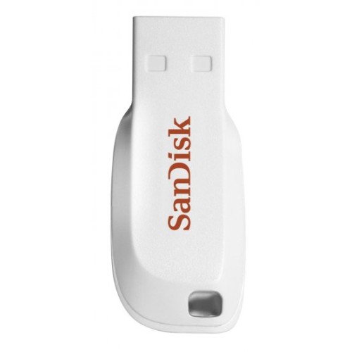 SanDisk Cruzer Blade 16GB USB Portable Memory — White