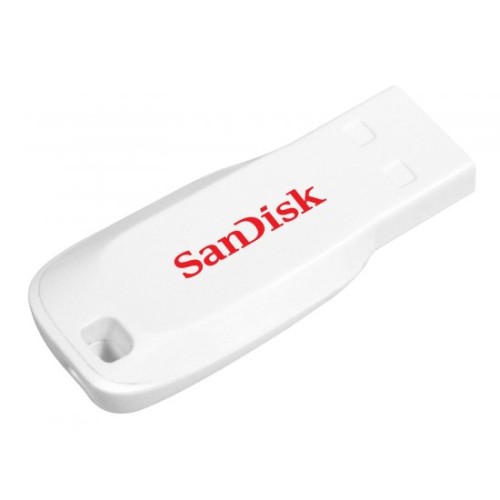 SanDisk Cruzer Blade 16GB USB Portable Memory — White