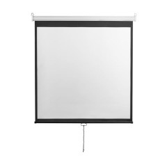 מסך הקרנה ידני נגלל בגודל ‎2.00×2.00‎ מטר