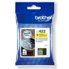 מיכל דיו צהוב מקורי Brother LC422Y עבור MFC-J5340DW / MFC-J5345DW / MFC-J5740DW / MFC-J6540DW / MFC-J6940DW