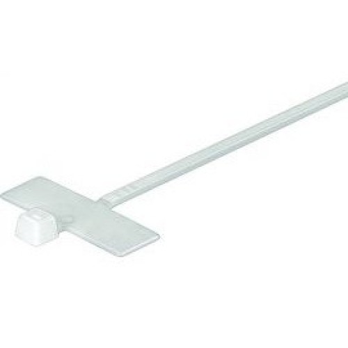 Azikon (Habak) White Cable Tie with Flag 2.5×100 mm 100 units per package.