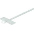 Azikon (Habak) White Cable Tie with Flag 2.5×100 mm 100 units per package.