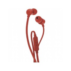 Wired headphones JBL Tune 110 in red color.