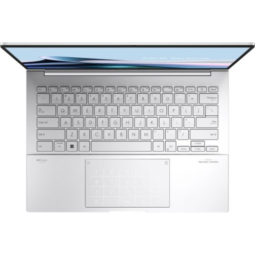 מחשב נייד אסוס Asus Zenbook 14 OLED 14" U5-225H 16GB 512GB — כסוף Foggy Silver (Win 11 Home) + Asus Stylus Pen עם מסך מגע