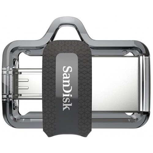 SanDisk Ultra OTG Dual Drive m3.0 זיכרון נייד בנפח 64GB צבע אפור