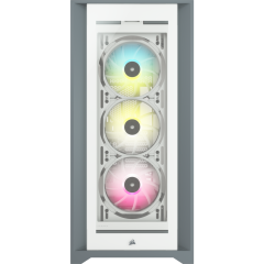 מארז Corsair iCUE 5000X RGB Tempered Glass Mid Tower בצבע לבן