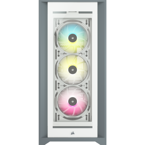 מארז Corsair iCUE 5000X RGB Tempered Glass Mid Tower בצבע לבן