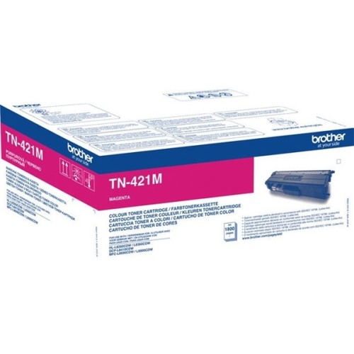 Brother TN-421M Original Magenta Toner Cartridge for Brother Laser Printers