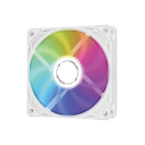 Вентилятор COOLLEO 120 мм FDB ARGB 1600 об/мин белый