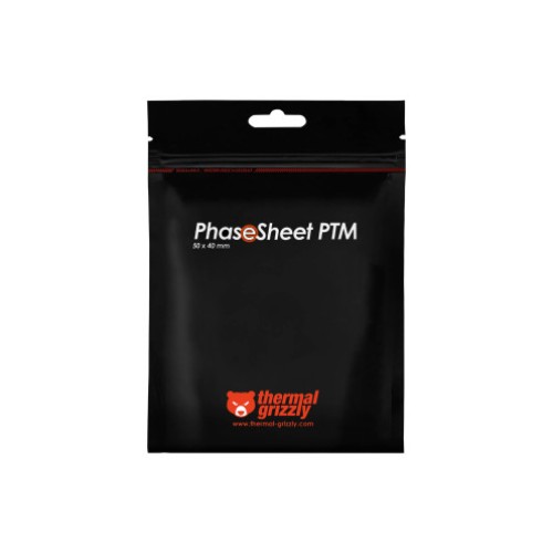 רפידה תרמית Thermal Grizzly PhaseSheet PTM ‏50×40×0.2 מ"מ