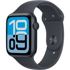 Apple Watch SE 3 GPS 44 мм + Cellular в цвете Midnight Aluminium с ремешком Midnight Sport Band M/L (2025)