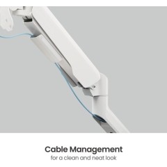 זרוע שולחנית כפולה ל-2 מסכים בגודל 17″–35″
