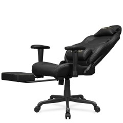 Эргономичное игровое кресло COUGAR Explore Neo Gold Black с выдвижной подставкой для ног — черное