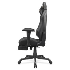 Эргономичное игровое кресло COUGAR Explore Neo Gold Black с выдвижной подставкой для ног — черное