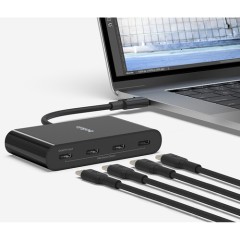 High-Speed Multiport USB-C with 4 USB-C Ports 100W