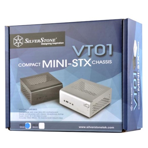מארז SilverStone VT01 Mini STX בצבע שחור