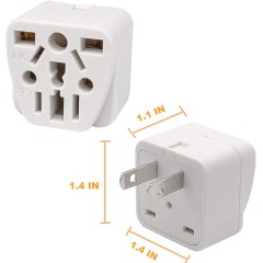 Universal plug adapter for American sockets.