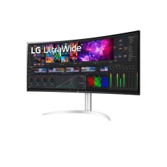 מסך מחשב קעור LG 39.7" WUHD Nano IPS — כסף-לבן
