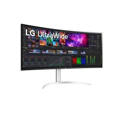 מסך מחשב קעור LG 39.7" WUHD Nano IPS — כסף-לבן