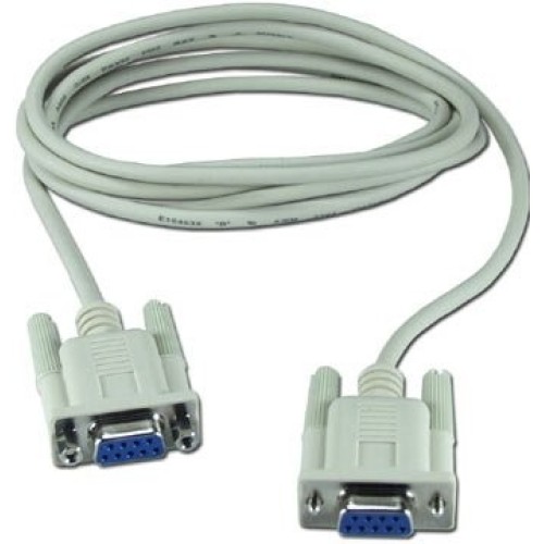 Cable 9-pin female to female - 3 meter long Null modem.