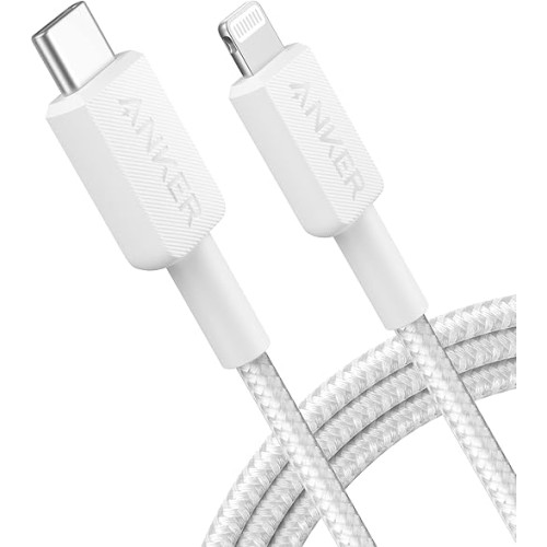Anker 322 USB-C to Lightning Charging & Data Cable 0.9m — White