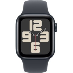 Apple Watch SE GPS 40 мм в цвете Midnight Aluminium с ремешком Midnight Sport Band M/L (2024)