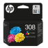 Original HP 308 Tri-Color Ink Cartridge for HP DeskJet and Envy Printers