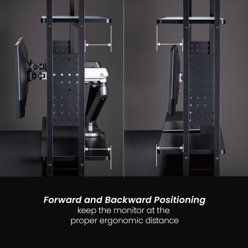 Desktop shelf for organizing gaming accessories