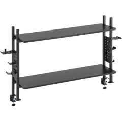 Desktop shelf for organizing gaming accessories