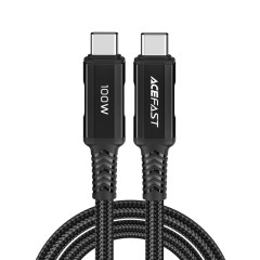 כבל טעינה והעברת נתונים C4-03 (USB-C ל-USB-C) 100W שחור