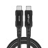 כבל טעינה והעברת נתונים C4-03 (USB-C ל-USB-C) 100W שחור