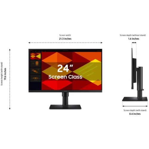 Samsung Essential S4 S40Gd 24" Monitor – 100Hz, IPS