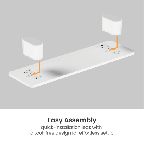 מעמד למסך גיימינג NeoGlow עם תאורת RGB — שחור