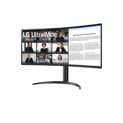 מסך מחשב קעור LG 34" WQHD VA FreeSync — שחור