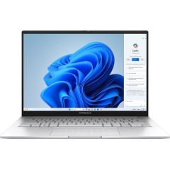 Laptop Asus Zenbook 14 14" i9-285H 32GB 1TB — Foggy Silver + Asus Stylus Pen, case (Win 11 Home)