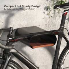 מתקן תלייה קומפקטי לאופניים לקיר