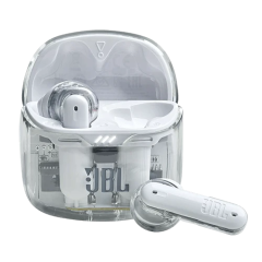 אוזניות אלחוטיות JBL TWS Tune Flex – שקוף-לבן