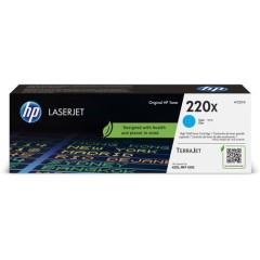 טונר מקורי ציאן HP 220X מוגדל למדפסות HP Color LaserJet Pro