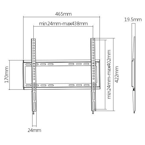 Wall Mount TV Bracket VM-104