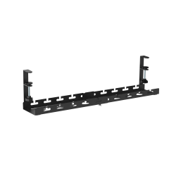 Clamp-on cable management organizer — Black