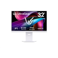 מסך גיימינג LG UltraGear 31.5" 4K UHD IPS 144Hz — לבן