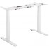 Electric sit-stand desk with dual motors (Standard) — White