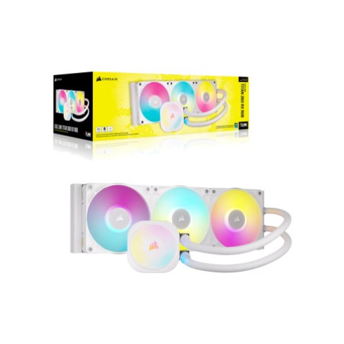 CORSAIR iCUE Link Titan 360 RX RGB AIO White Liquid CPU Cooler
